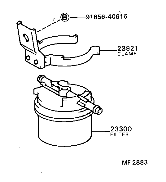 23922-54020 SUPPORT, FUEL SEDIMENTER product image