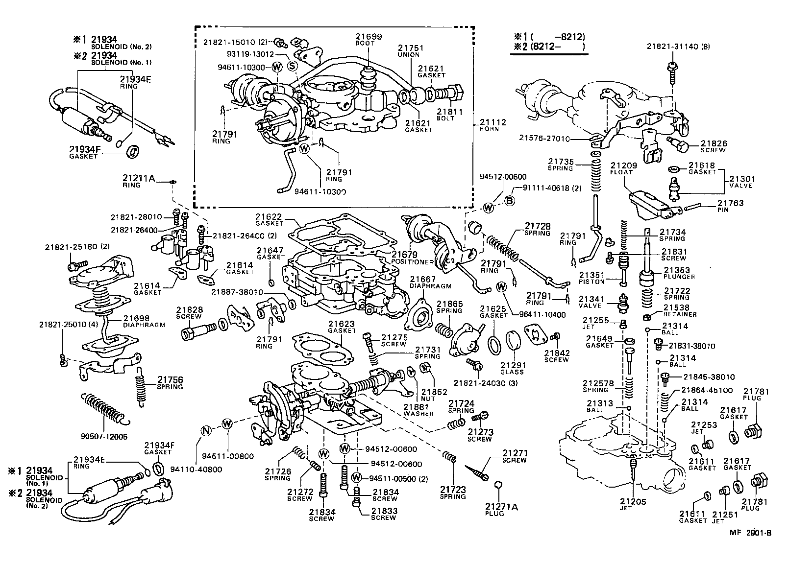 Toyota 21112-28191 HORN, AIR