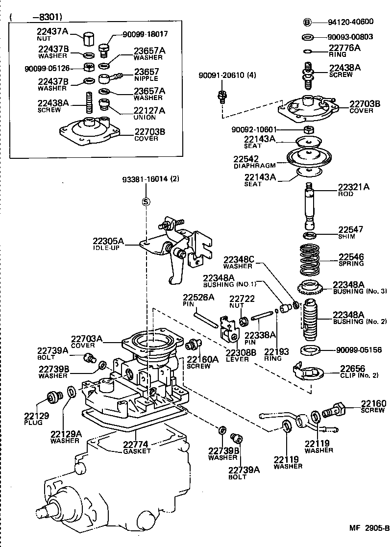 22140-54110 HEAD SUB-ASSY, DISTRIBUTIVE PUMP product image