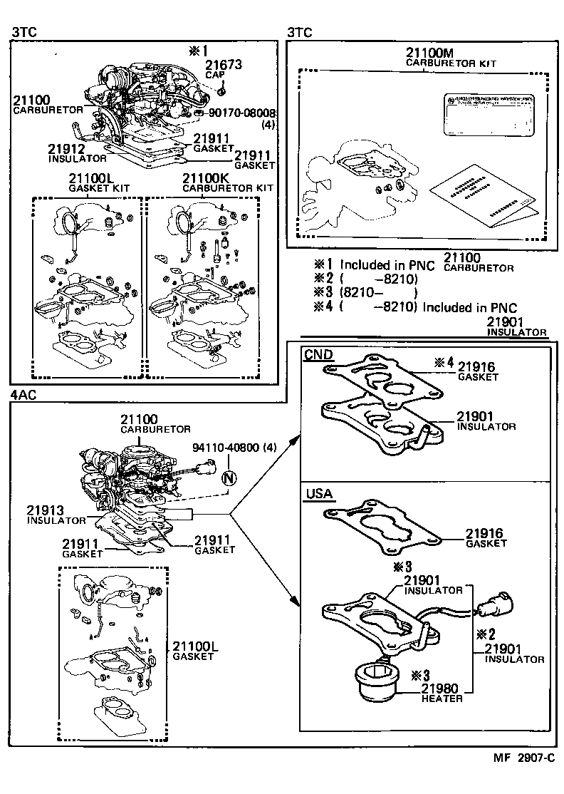 21100-28091 CARBURETOR ASSY product image