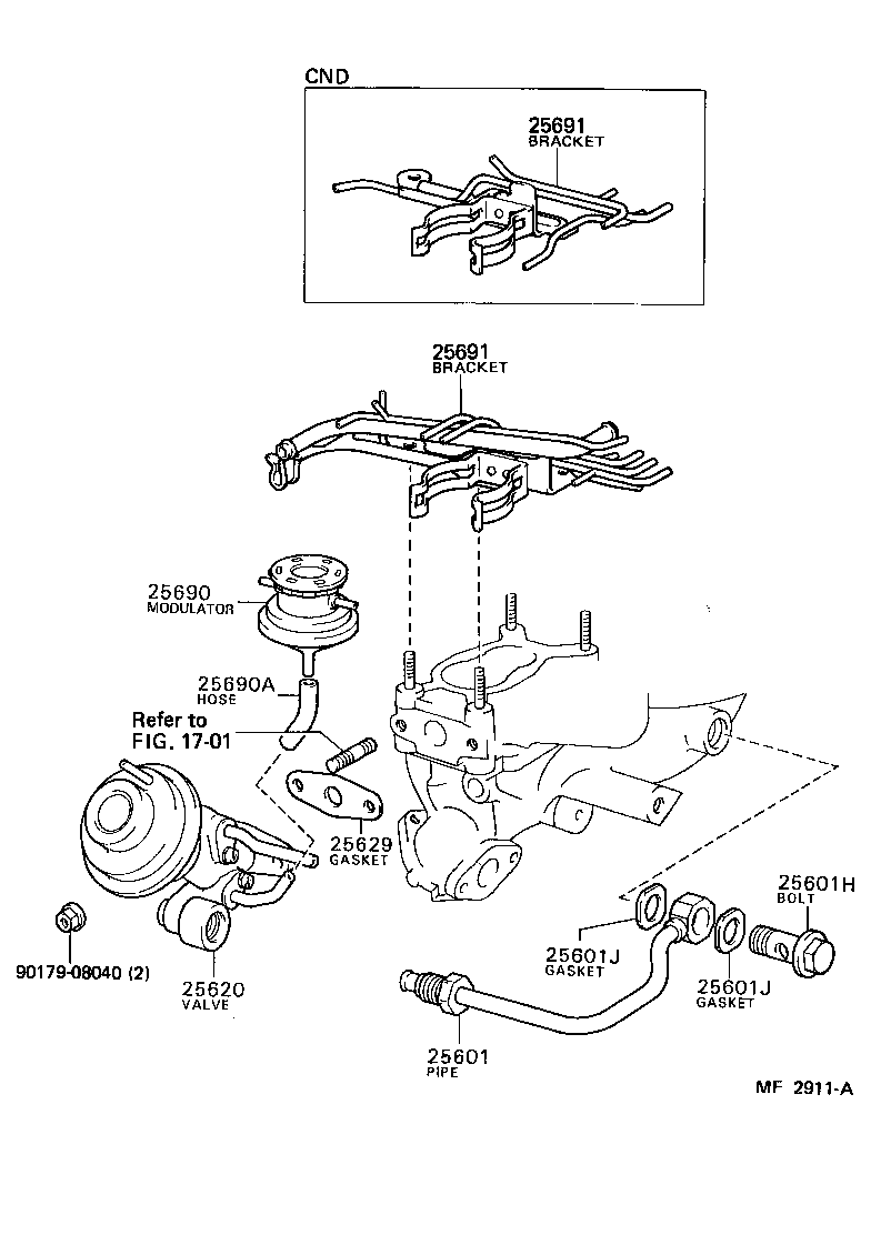 Toyota 25620-28060 VALVE ASSY, EGR