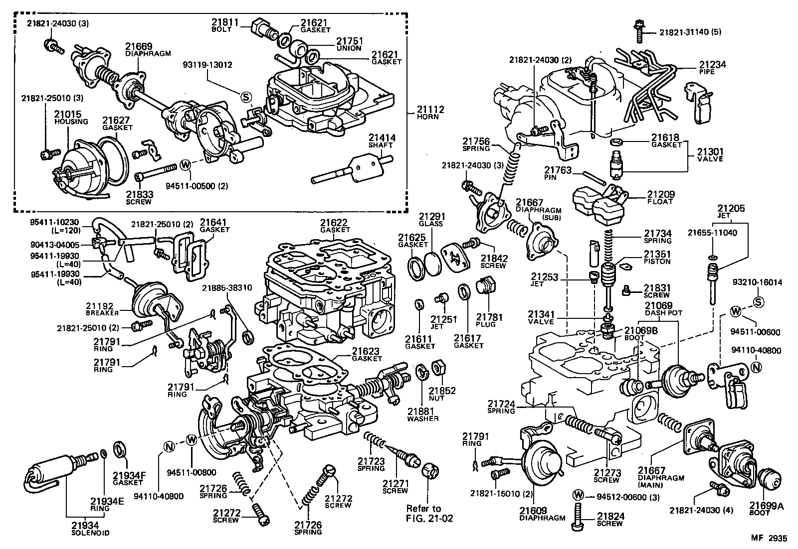 21273-26370 SCREW, 1ST IDLE ADJUSTING product image