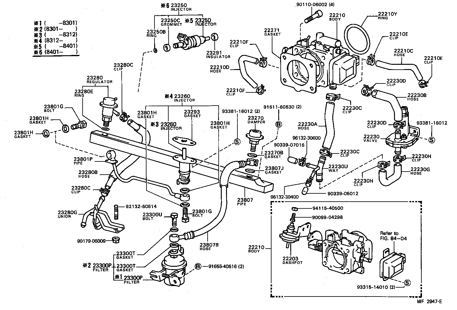 22271-28011 GASKET, THROTTLE BODY product image