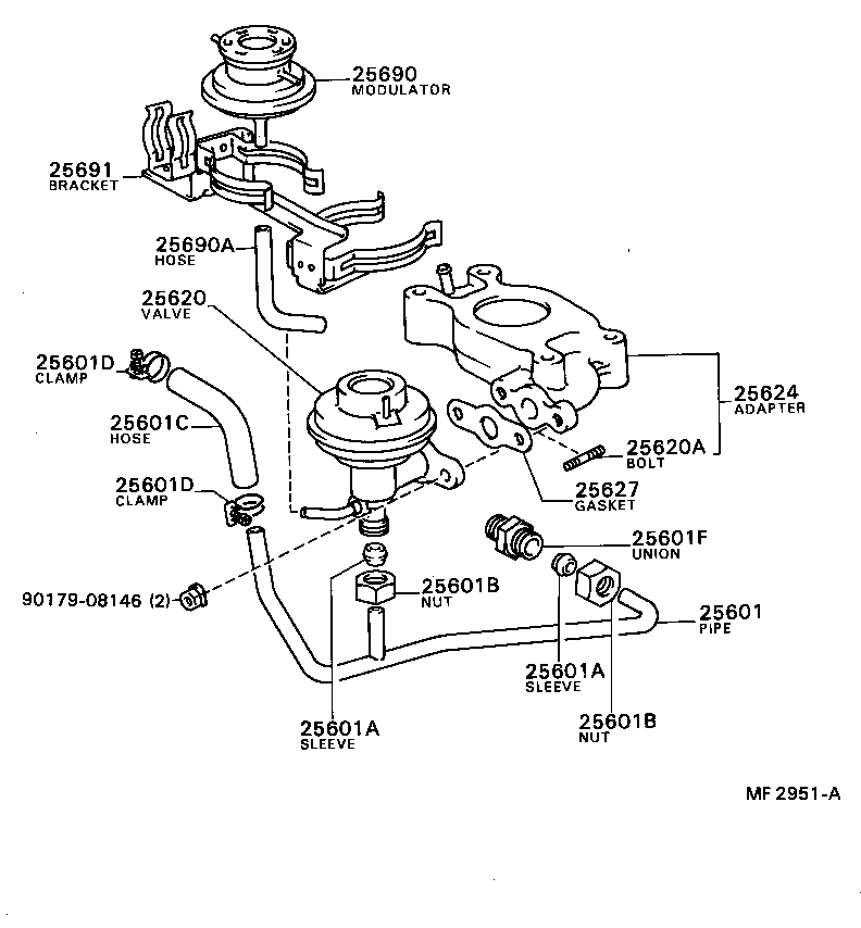 25630-18070 VALVE ASSY, EGR, NO.2 product image