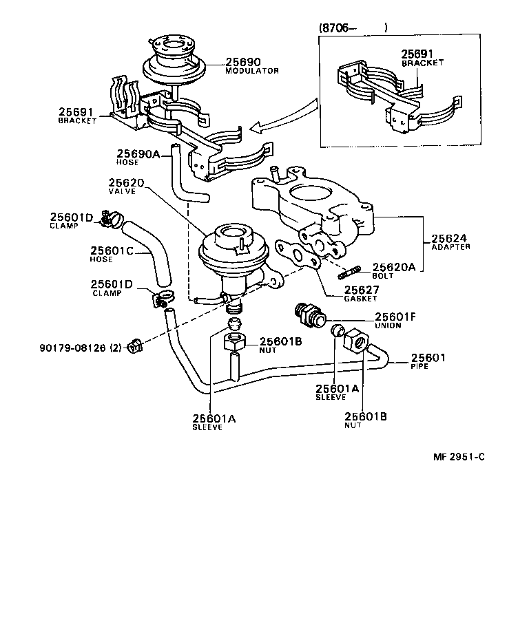 90910-05137 HOSE(FOR EGR VACUUM MODULATOR) product image