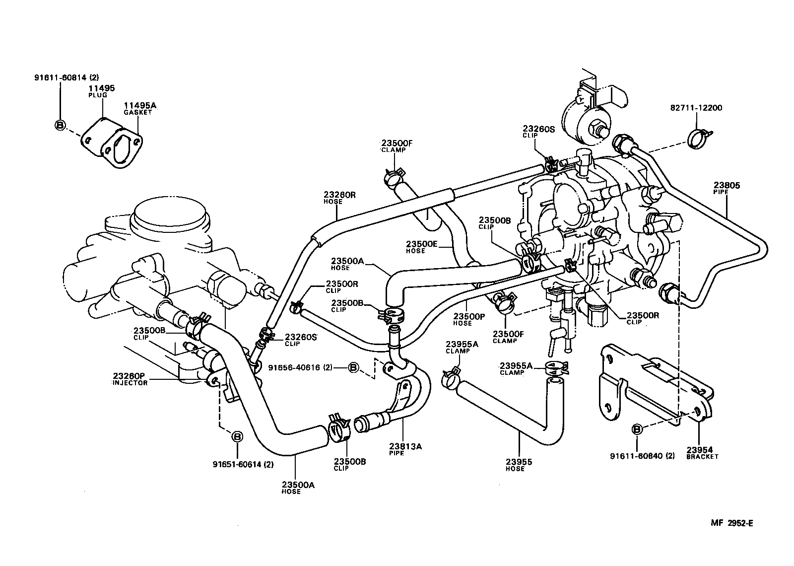 23274-72010 HOSE, LPG INJECTOR product image