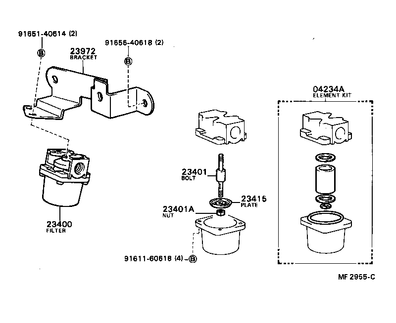 23972-72010 BRACKET, FILTER & SOLENOID VALVE product image