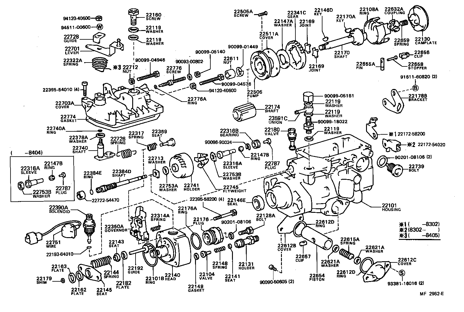 22140-58200 HEAD SUB-ASSY, DISTRIBUTIVE PUMP product image