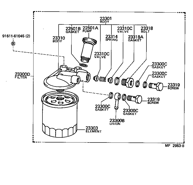 23904-58010 SUPPORT, FUEL FILTER product image