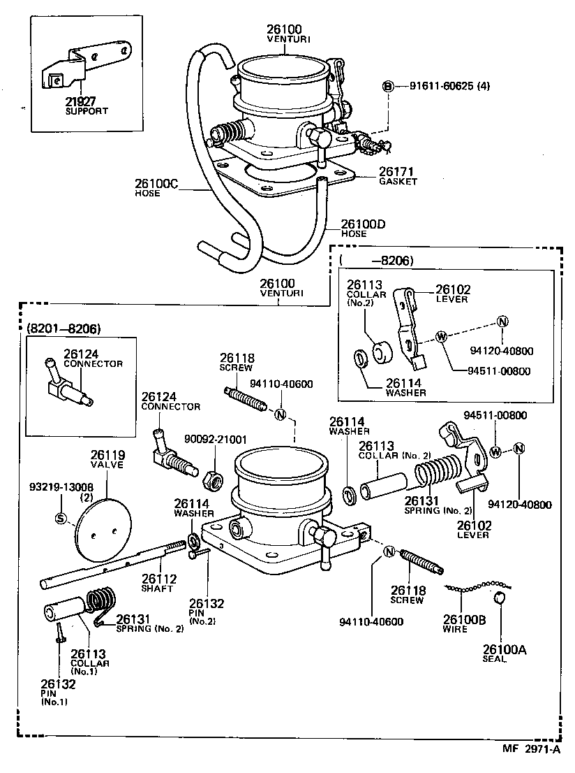 21928-68010 SUPPORT, THROTTLE WIRE product image