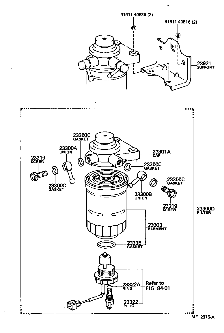 23921-64040 SUPPORT, FUEL FILTER product image