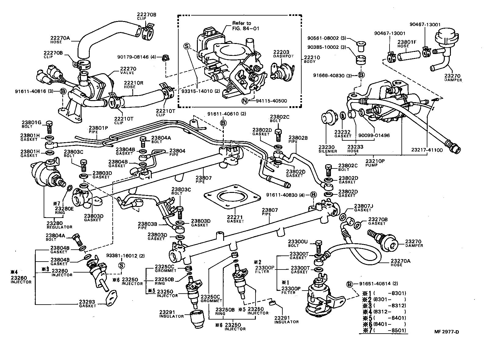 22271-52020 GASKET, THROTTLE BODY product image