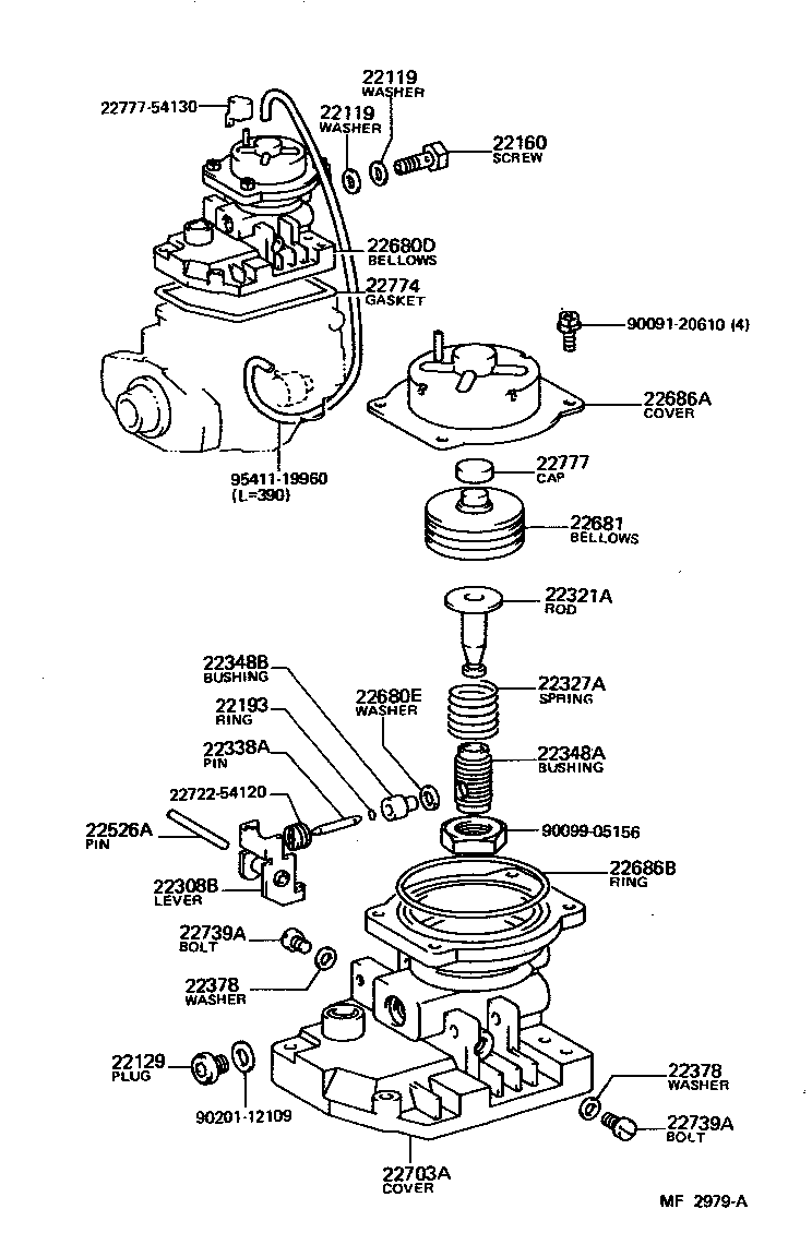 22101-54290 HOUSING SUB-ASSY, INJECTION PUMP product image
