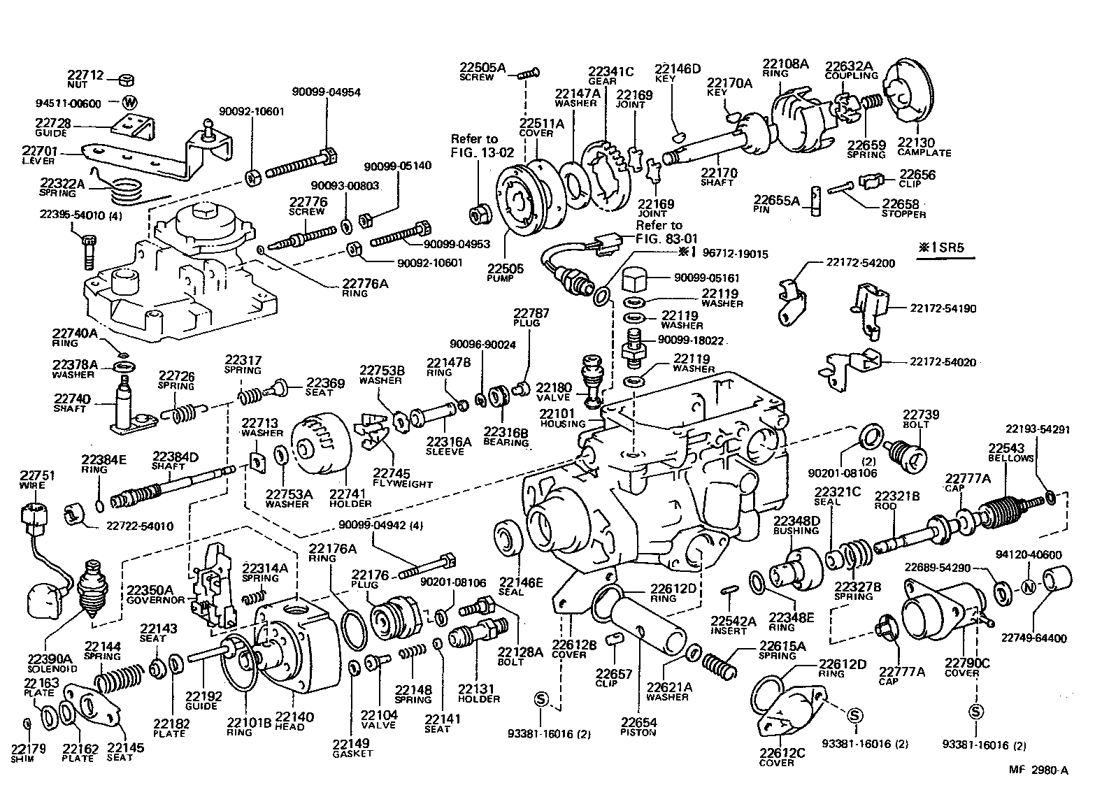 22101-54290 HOUSING SUB-ASSY, INJECTION PUMP product image