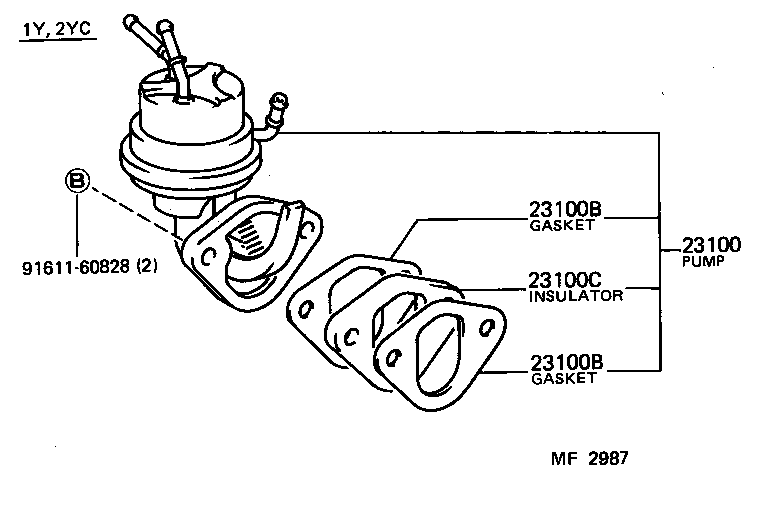 23100-79015 PUMP ASSY, FUEL product image