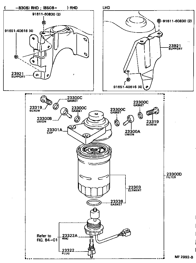 23921-64010 SUPPORT, FUEL FILTER product image