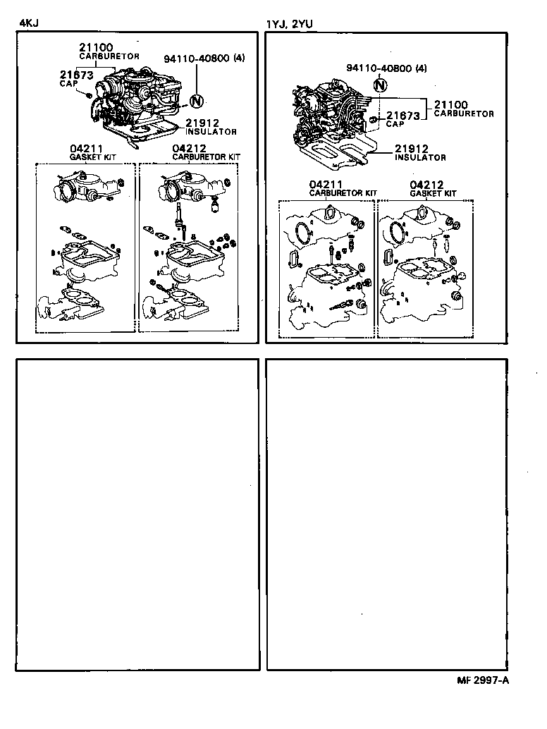 21100-71011 CARBURETOR ASSY product image