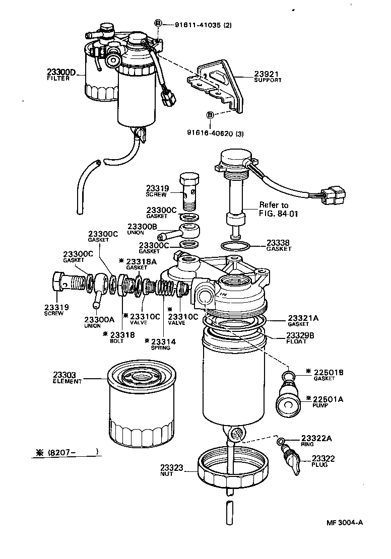 23922-54020 SUPPORT, FUEL SEDIMENTER product image