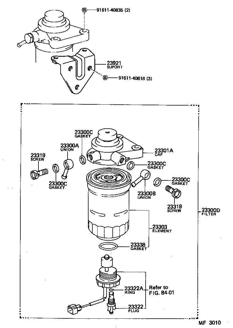 23921-54070 SUPPORT, FUEL FILTER product image