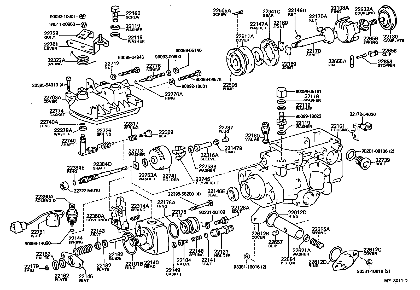 90092-10601 NUT, ROCK product image