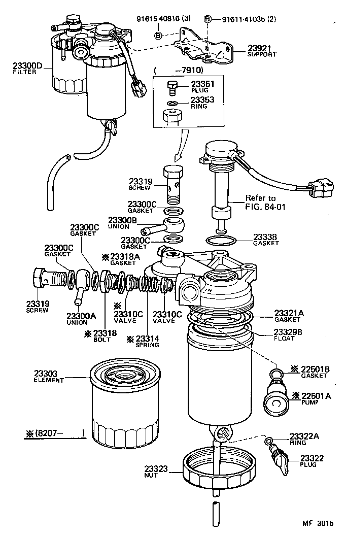 23319-54010 SCREW, FUEL PIPE FOLLOW product image