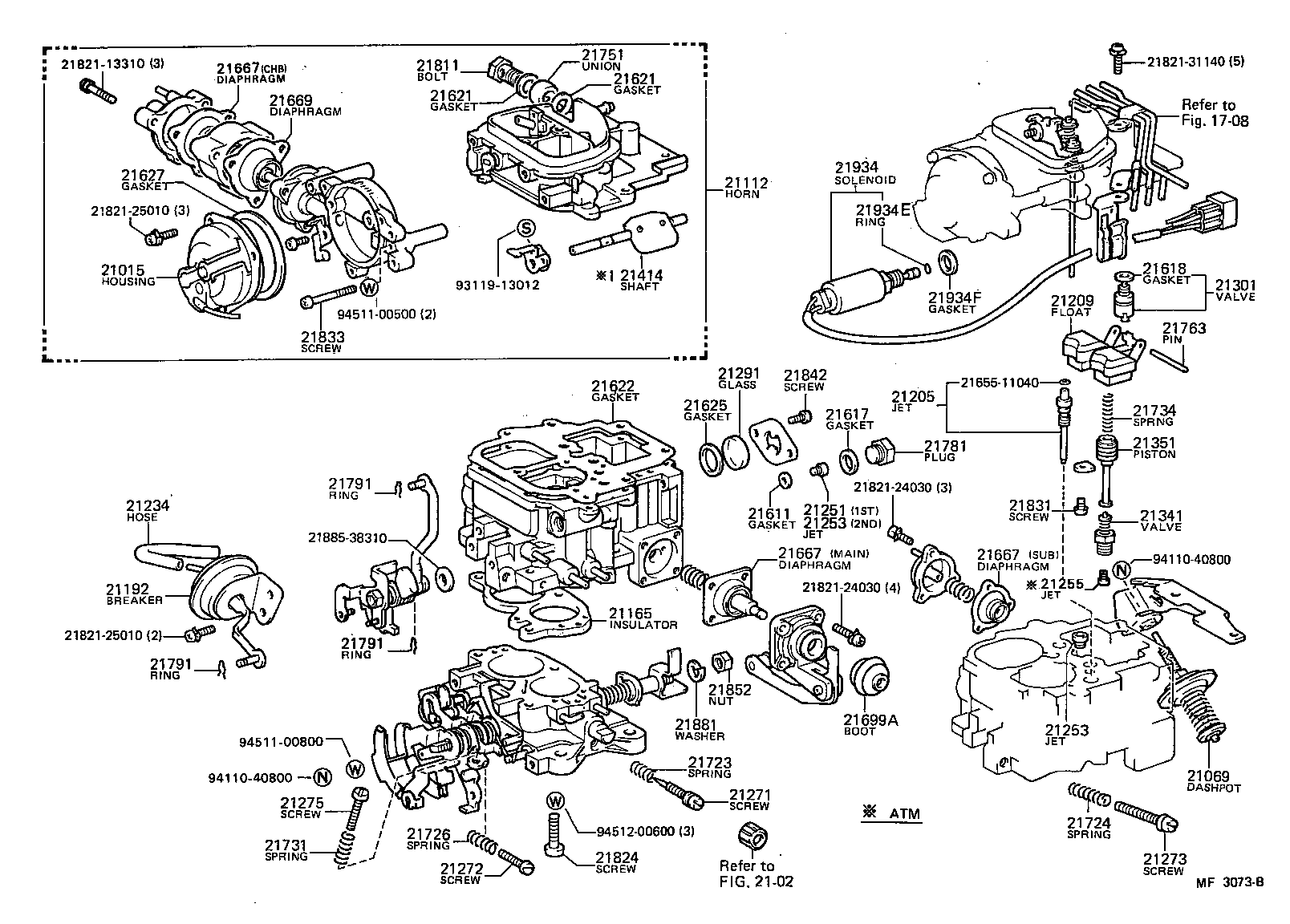 21273-26370 SCREW, 1ST IDLE ADJUSTING product image