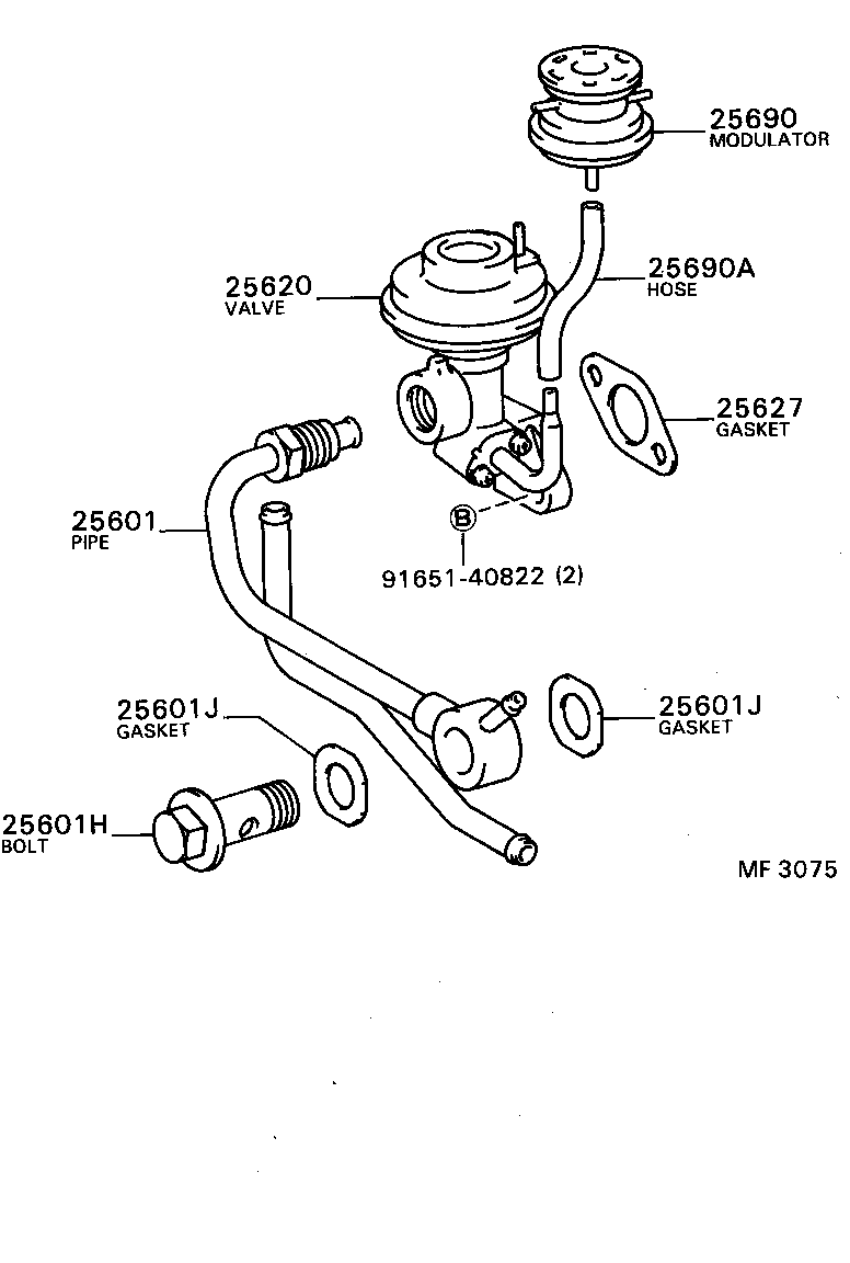 90116-08027 BOLT, STUD(FOR EGR VALVE) product image