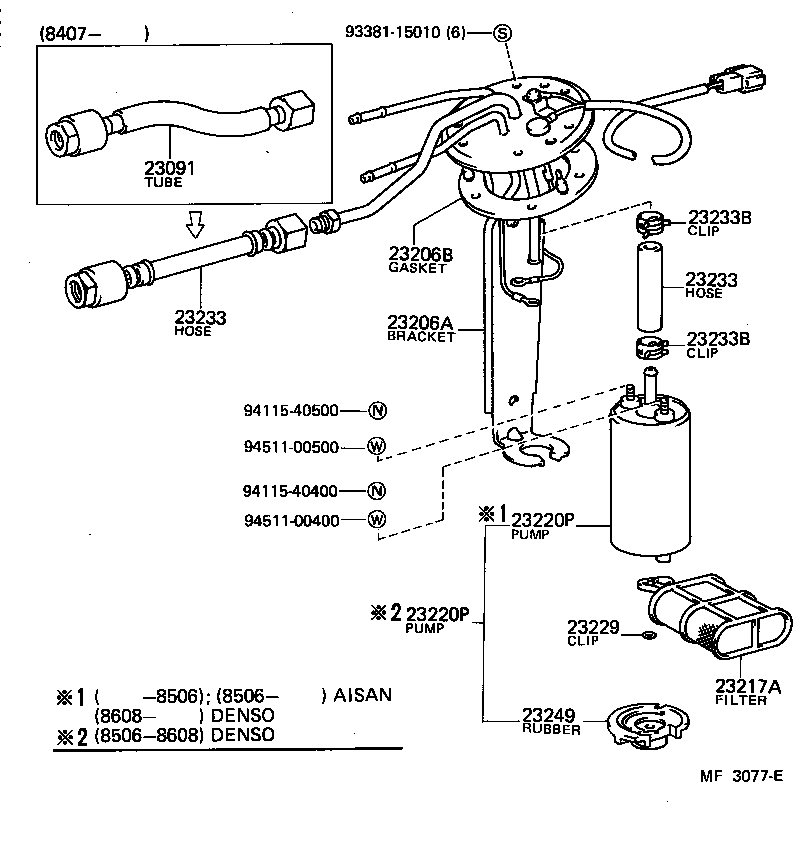 23209-34010 INJECTOR ASSY, FUEL product image
