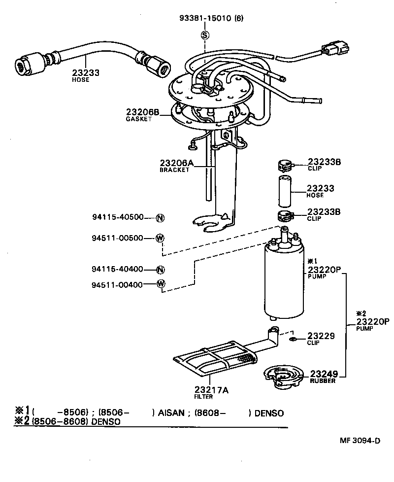 22271-16010 GASKET, THROTTLE BODY product image