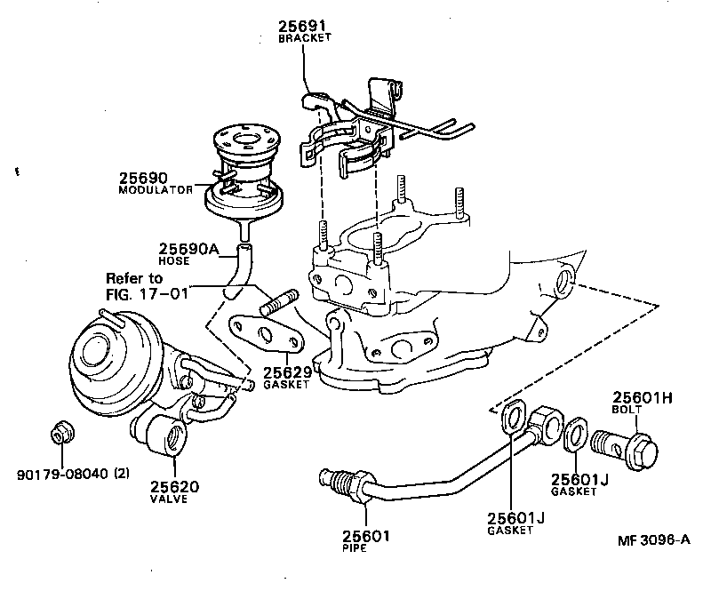 25690-63010 MODULATOR ASSY, EGR VACUUM product image