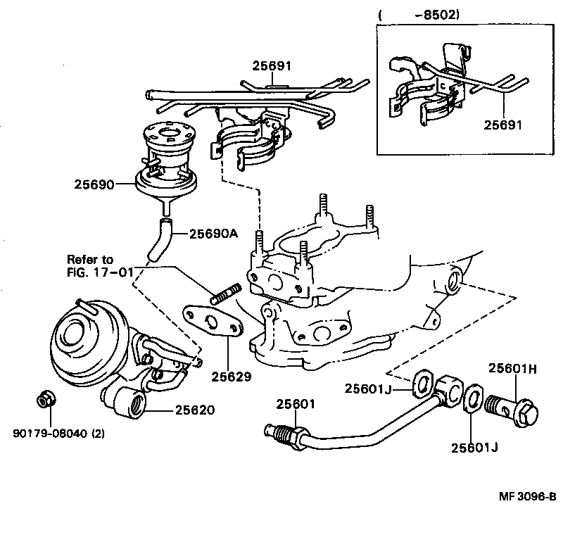 25870-15080 MODULATOR ASSY, EGR VACUUM product image