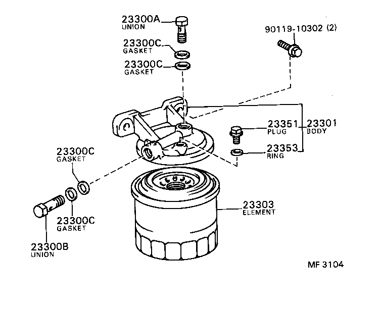 90202-14004 GASKET, NIPPLE UNION(FOR FUEL) product image