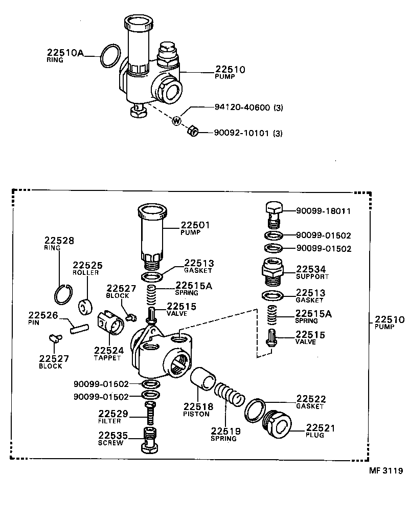 22501-78030 PUMP SUB-ASSY, PRIMING product image