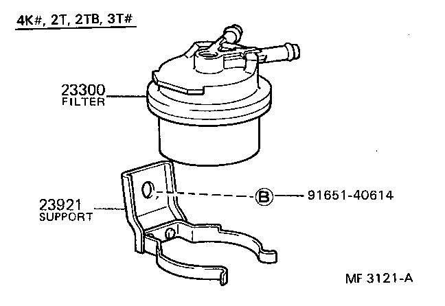 23921-64010 SUPPORT, FUEL FILTER product image