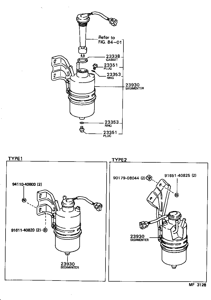 23263-48020 BRACKET, FEED PUMP FILTER product image