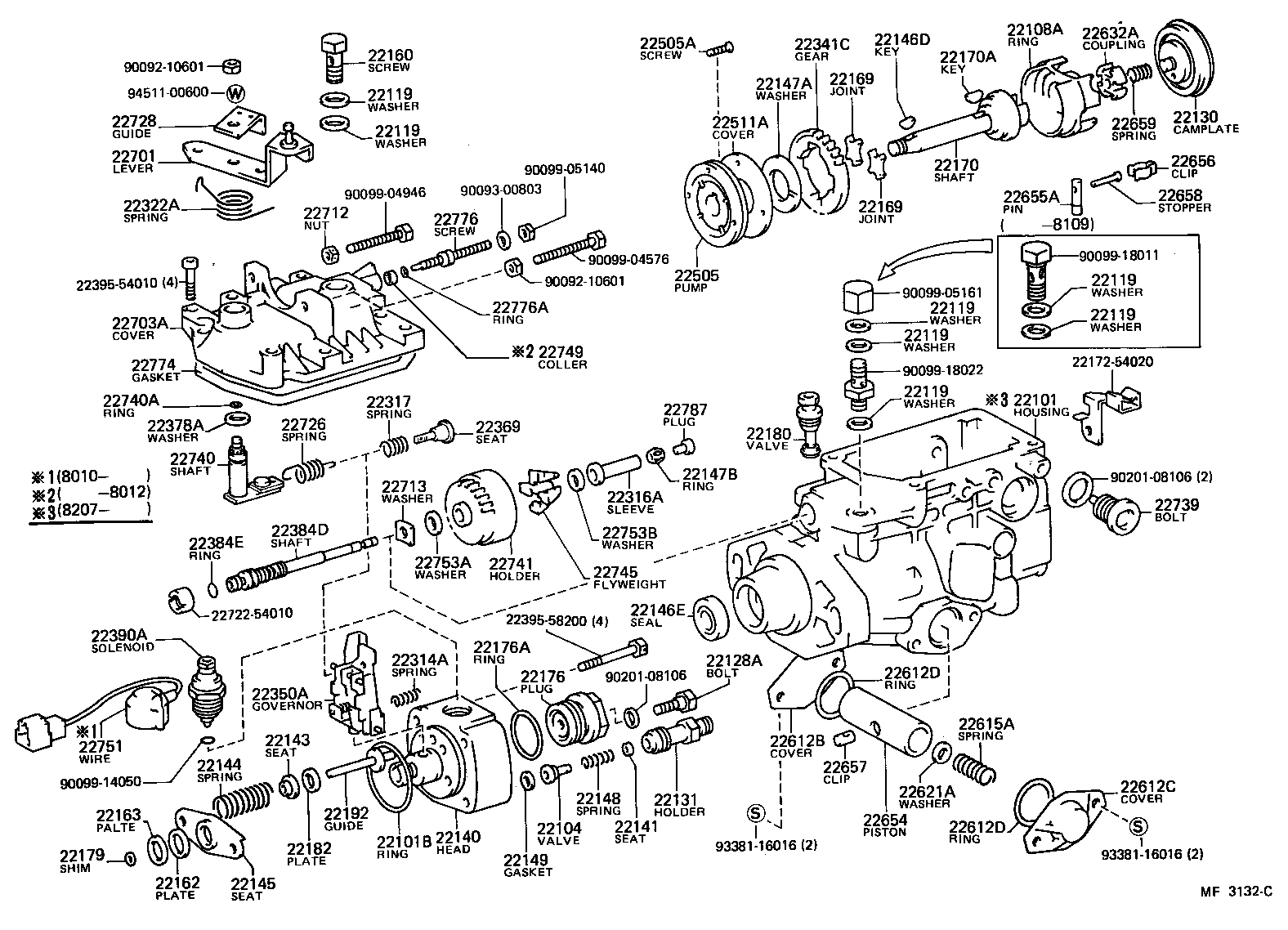 22105-48110 ELEMENT SUB-ASSY, INJECTION PUMP product image