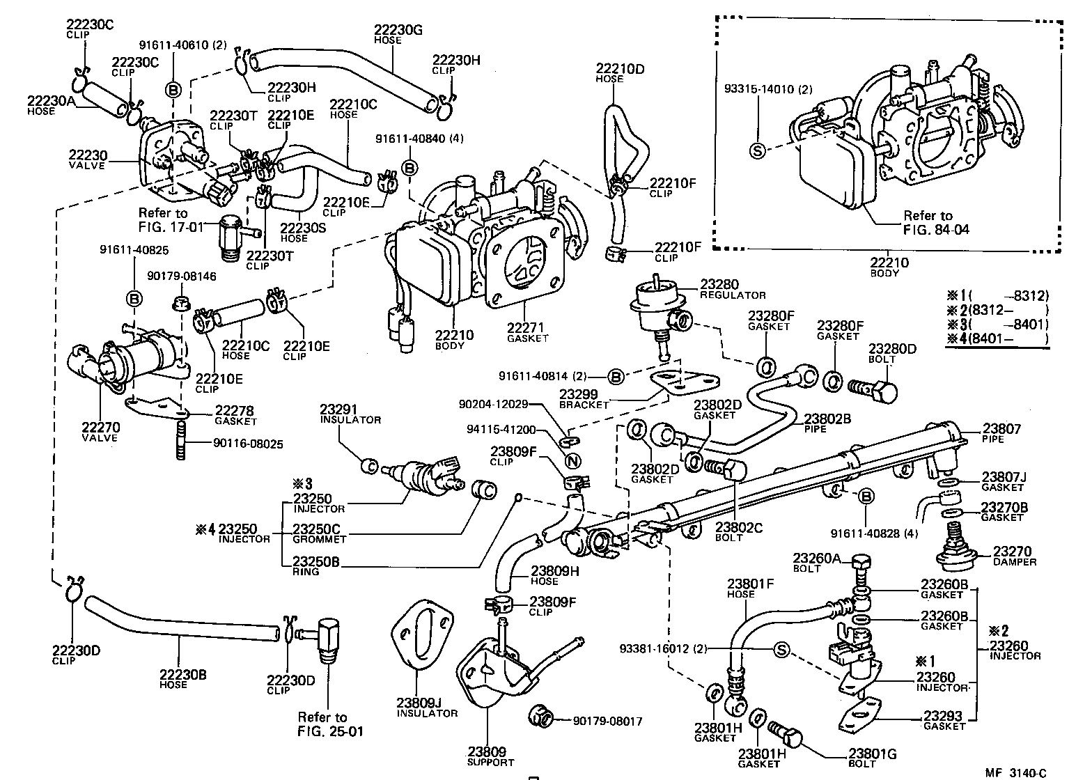 23250-34030 INJECTOR ASSY, FUEL product image