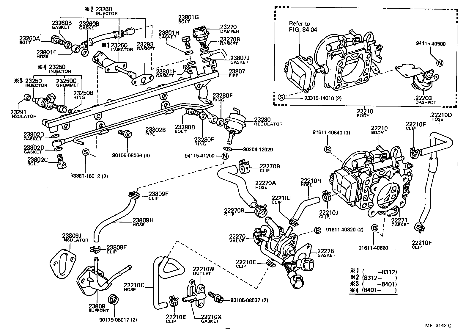 23250-34030 INJECTOR ASSY, FUEL product image