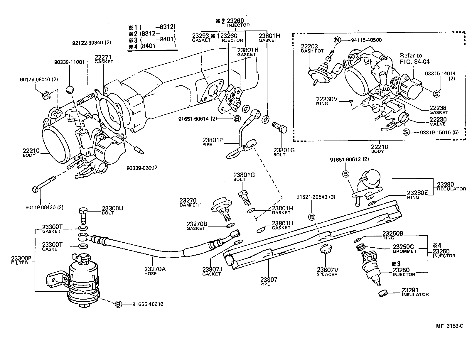 22271-35010 GASKET, THROTTLE BODY product image