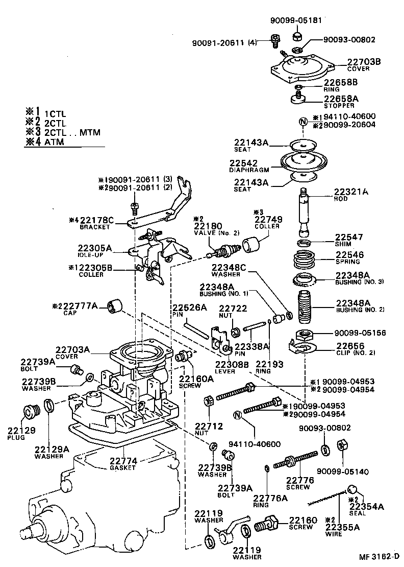 22160-64360 SCREW SUB-ASSY, OVER FLOW, NO.2 product image
