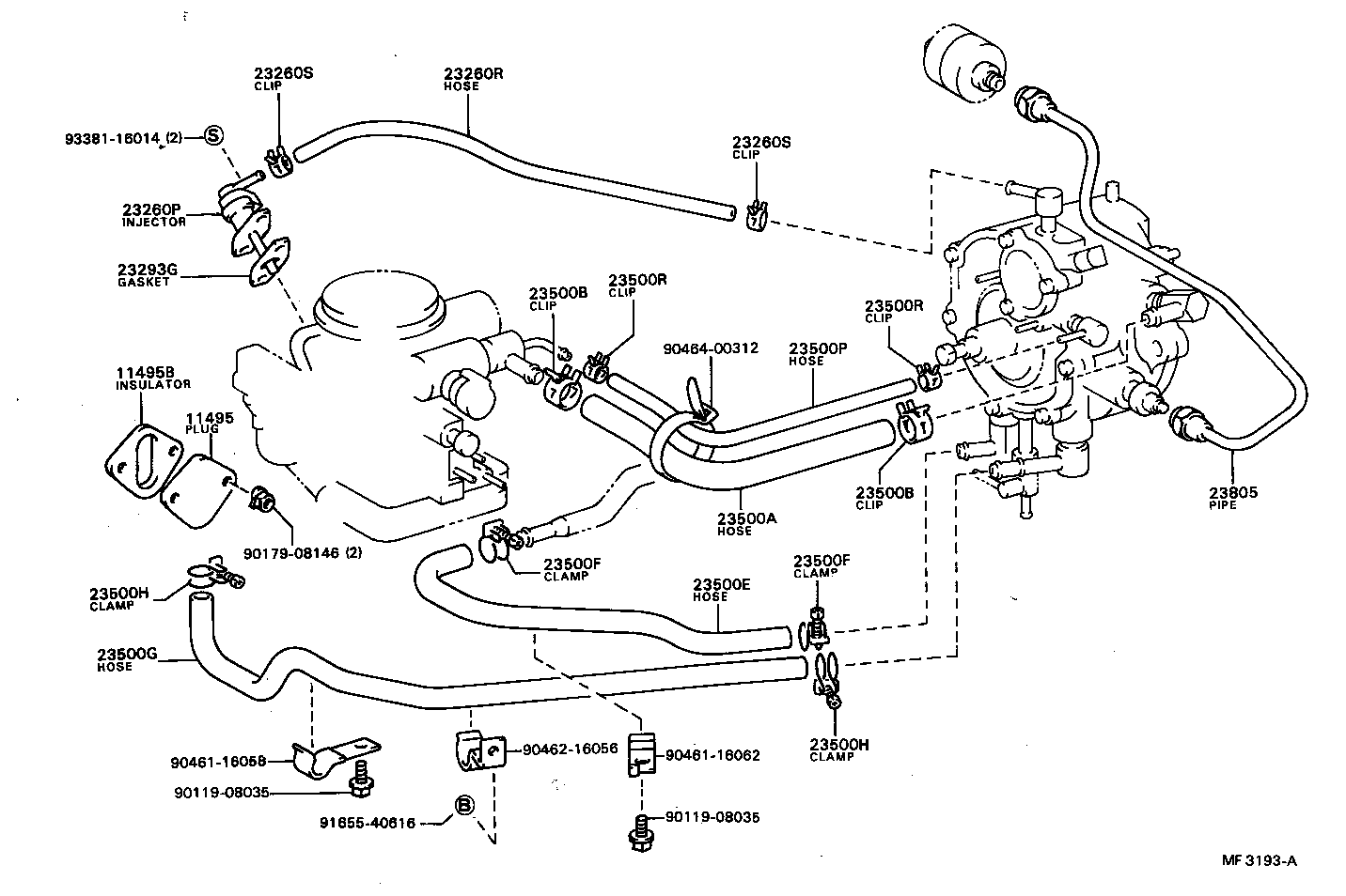 23274-72020 HOSE, LPG INJECTOR product image