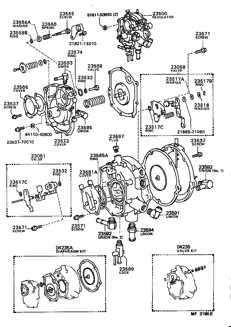 23500-73022 REGULATOR ASSY, LPG(CNG) product image