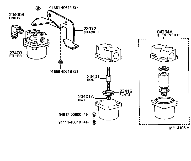 23972-73010 BRACKET, FILTER & SOLENOID VALVE product image