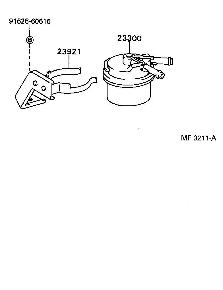 23921-35110 SUPPORT, FUEL FILTER product image