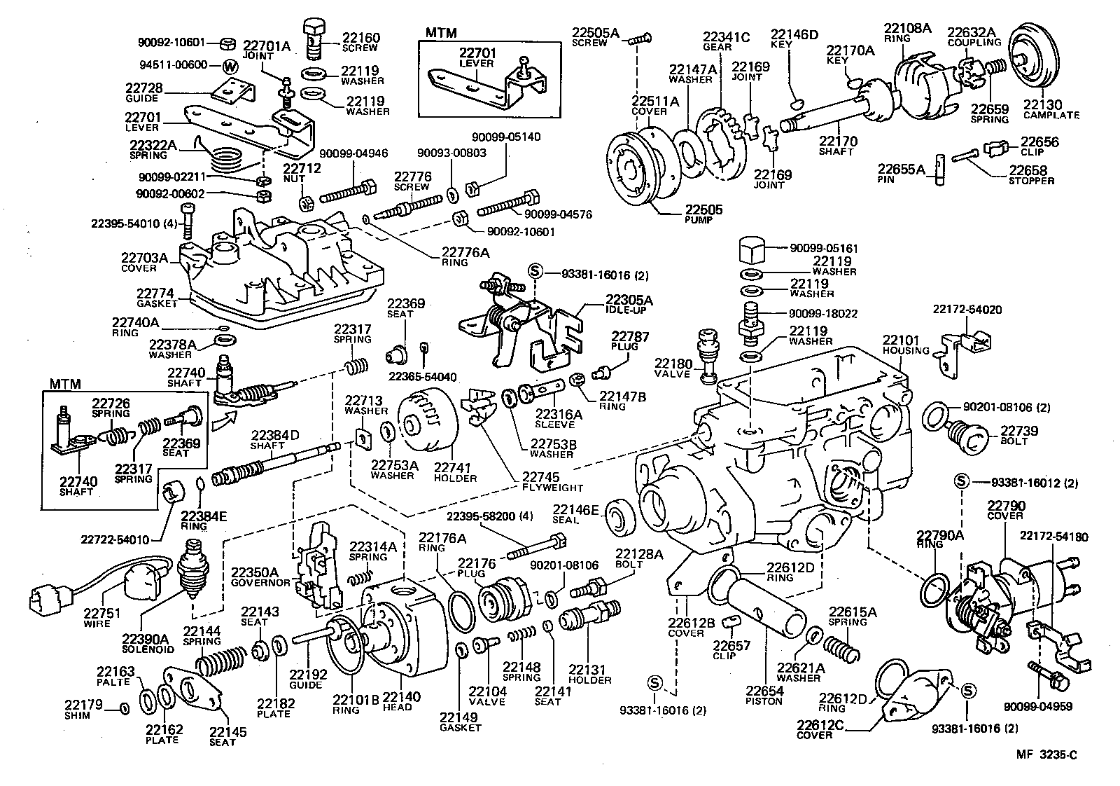22104-54070 VALVE SUB-ASSY, INJECTION PUMP DELIVERY product image