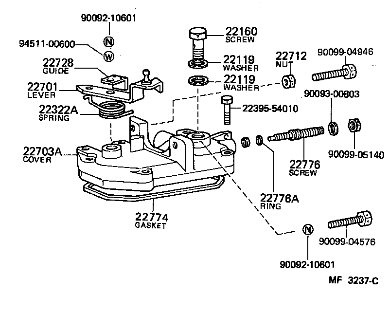 22145-54170 SEAT, SPRING, LOWER product image