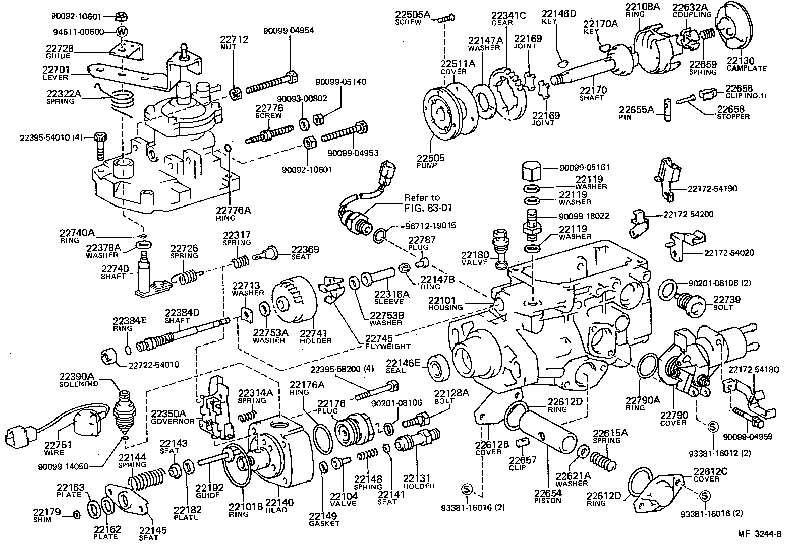 22104-54070 VALVE SUB-ASSY, INJECTION PUMP DELIVERY product image