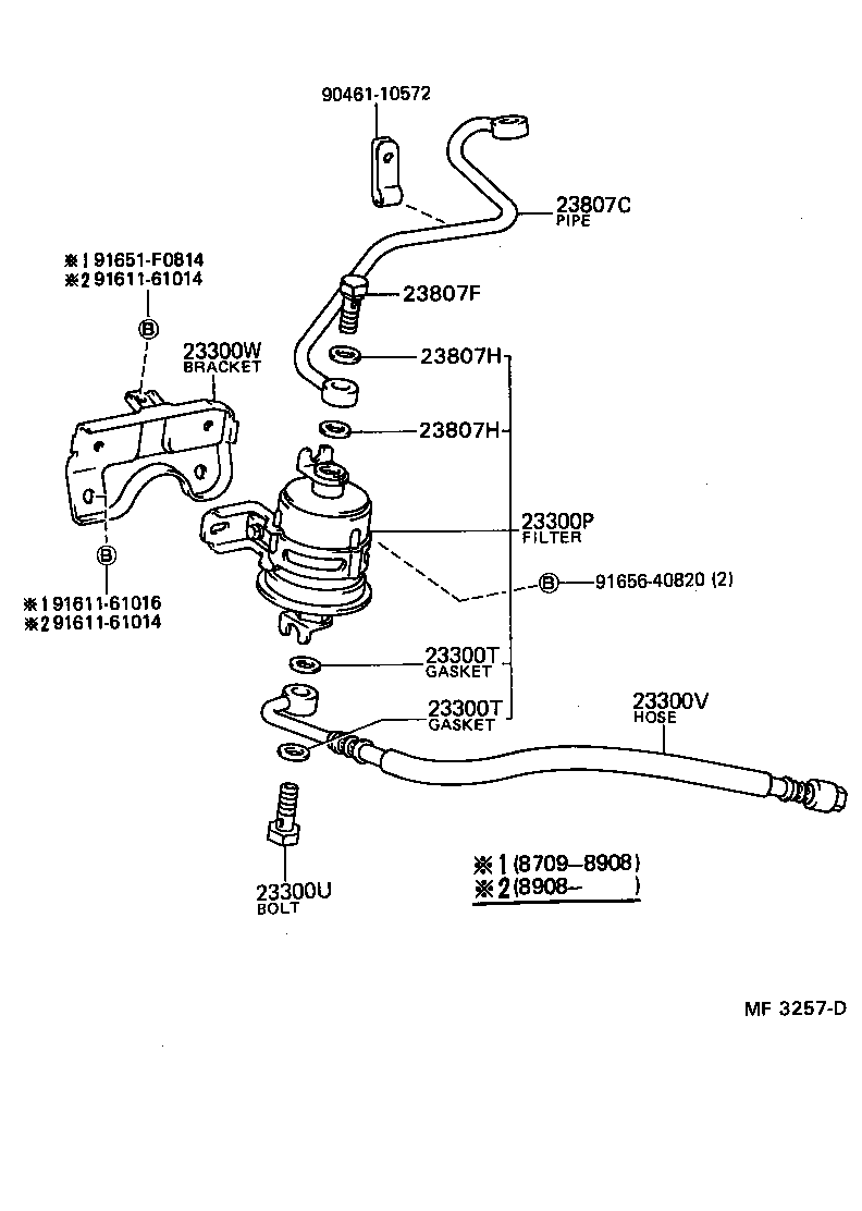 23264-42010 BRACKET, FUEL FILTER product image