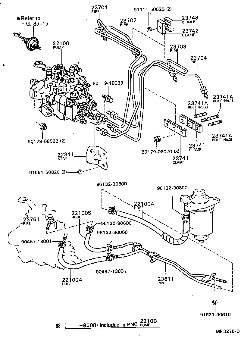 22100-64590 PUMP ASSY, INJECTION OR SUPPLY product image