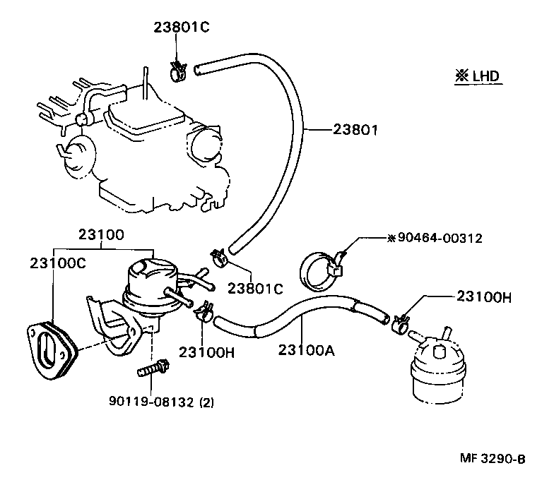 23100-69065 PUMP ASSY, FUEL product image